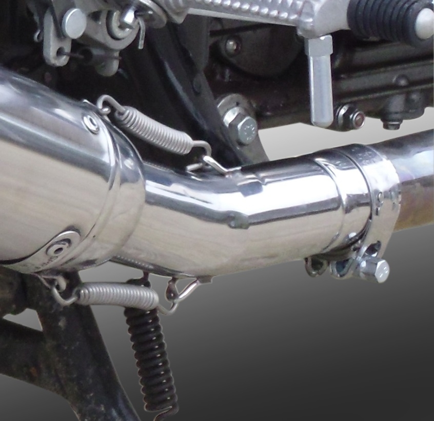 Egzoz ile uyumlu Royal Enfield Continental GT 535 2014-2016, Vintacone, Yarış Sistemi Susturucu ve özel bağlantı borusu 