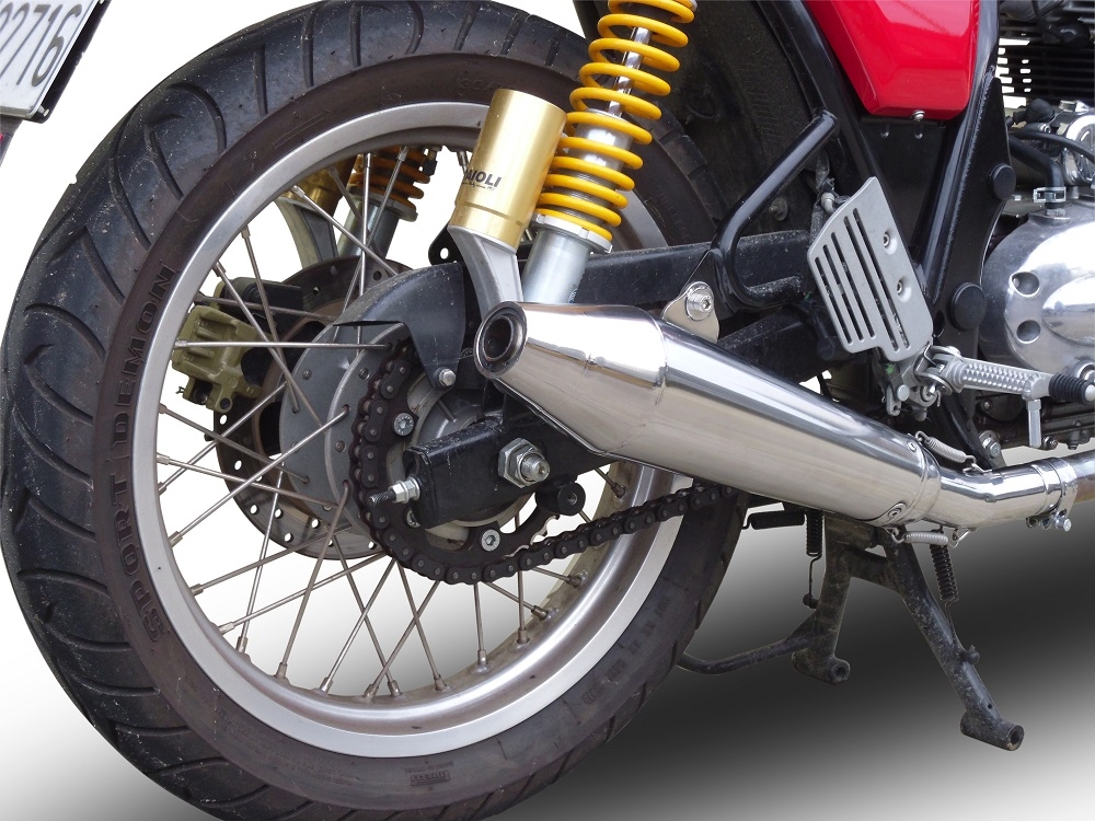 Egzoz ile uyumlu Royal Enfield Continental GT 535 2014-2016, Vintacone, Yarış Sistemi Susturucu ve özel bağlantı borusu 