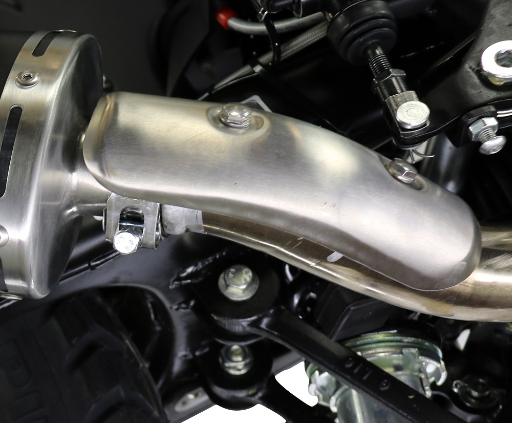 Egzoz ile uyumlu Royal Enfield Himalayan 410 Diam.36mm 2017-2020, Albus Ceramic, Yalnızca gürültü için onaylanan sistem, AB dışındaki pazarlar için geçerlidir Susturucu ve özel bağlantı borusu 