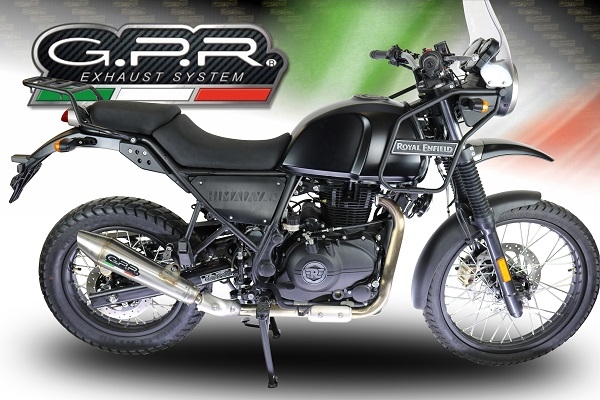 Egzoz ile uyumlu Royal Enfield Himalayan 410 DIAM 42.5 2017-2020, Vintacone, Yalnızca gürültü için onaylanan sistem, AB dışındaki pazarlar için geçerlidir Susturucu ve özel bağlantı borusu 