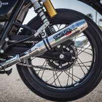 Egzoz ile uyumlu Royal Enfield Continental 650 2021-2024, Deeptone Inox, Homologe sistem, orijinal katalizör ortadan kalkacak Double Susturucu ve özel bağlantı borusu 
