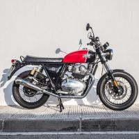 Egzoz ile uyumlu Royal Enfield Continental 650 2019-2020, Powercone Evo, Yalnızca gürültü için onaylanan sistem, AB dışındaki pazarlar için geçerlidir Double Susturucu ve özel bağlantı borusu 