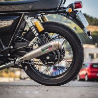 Egzoz ile uyumlu Royal Enfield Continental 650 2019-2020, Powercone Evo, Yalnızca gürültü için onaylanan sistem, AB dışındaki pazarlar için geçerlidir Double Susturucu ve özel bağlantı borusu 