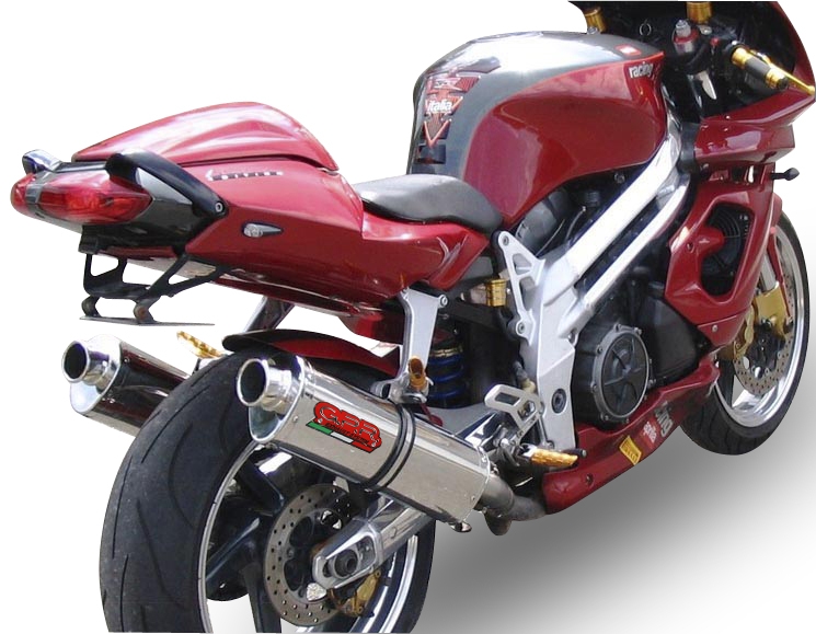 Egzoz ile uyumlu Aprilia Rsv 1000 R Factory 2004-2005, Trioval, Homologe sistem Double Susturucu ve özel bağlantı borusu 