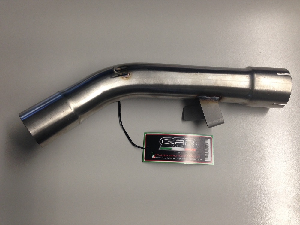 Exhaust compatible with Bmw R 1200 St -Rt 2003-2008, Trioval, Homologated legal slip-on exhaust including removable db killer and link pipe 