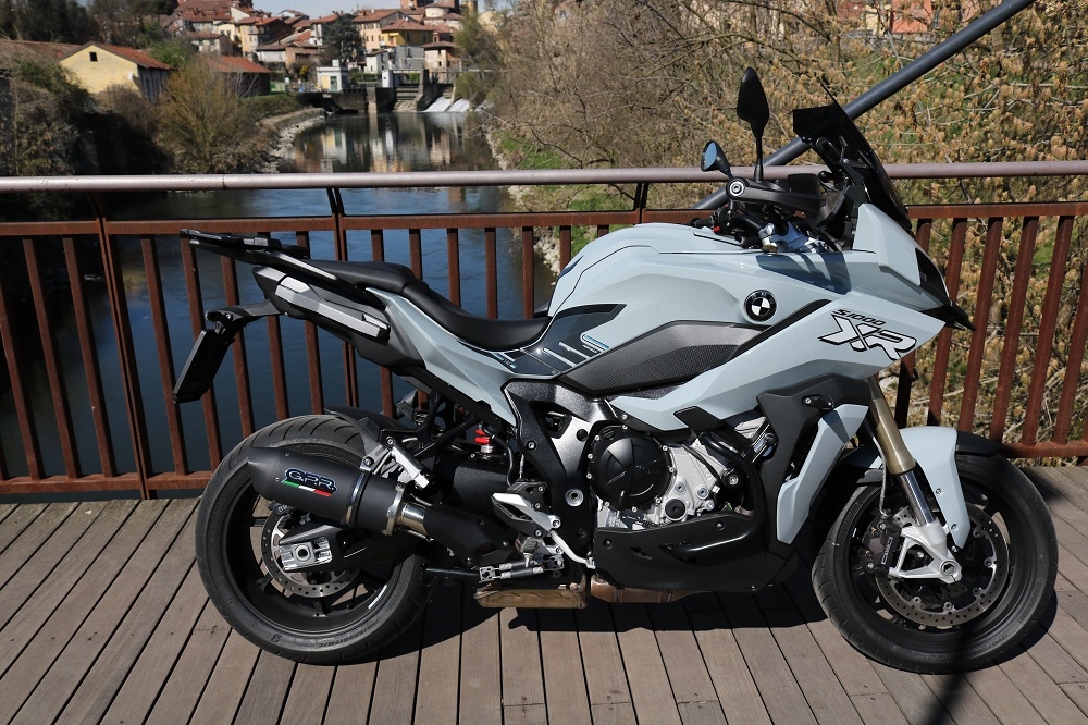 Egzoz ile uyumlu Bmw S 1000 XR -M 2020-2025, Furore Evo4 Nero, Egzoz yasal, onaylı, çıkarılabilir db killer ve bağlantı borulu susturucu 
