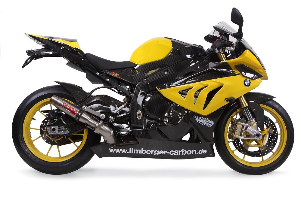 Egzoz ile uyumlu Bmw S 1000 Rr 2009-2011, Deeptone Inox, Egzoz yasal, onaylı, çıkarılabilir db killer ve bağlantı borulu susturucu 