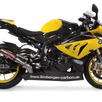 Egzoz ile uyumlu Bmw S 1000 Rr 2009-2011, Deeptone Inox, Egzoz yasal, onaylı, çıkarılabilir db killer ve bağlantı borulu susturucu 