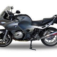 Exhaust compatible with Bmw R 1200 St -Rt 2003-2008, Trioval, Homologated legal slip-on exhaust including removable db killer and link pipe 
