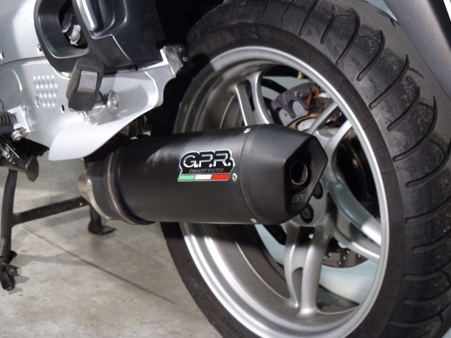 Egzoz ile uyumlu Bmw R 1150 Rt 2000-2006, Furore Nero, Egzoz yasal, onaylı, çıkarılabilir db killer ve bağlantı borulu susturucu 