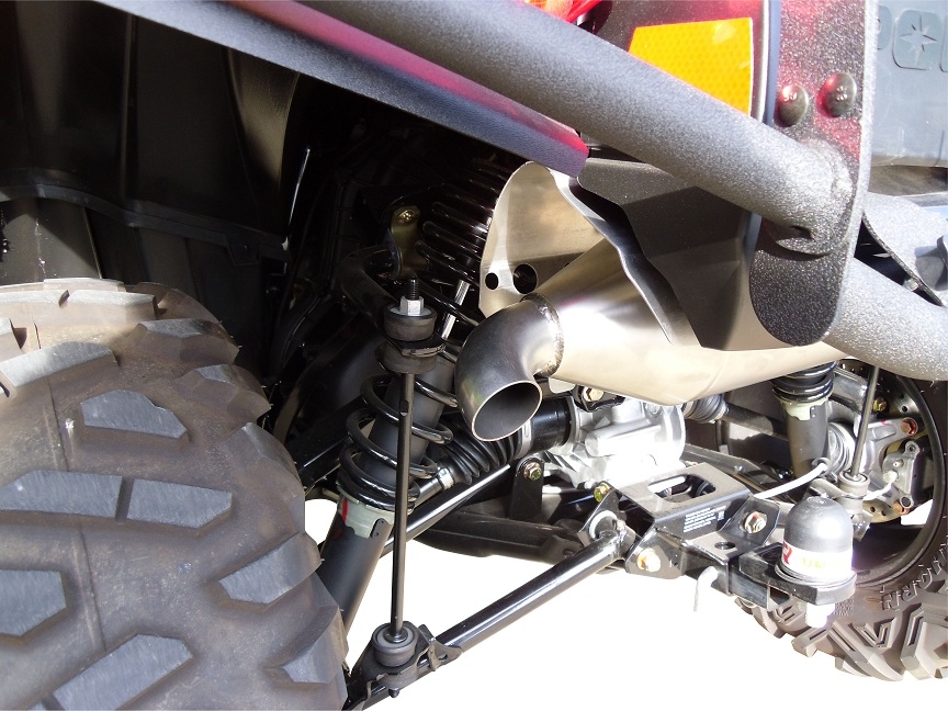 Egzoz ile uyumlu Polaris Sportsman Xp 850 - Xp 850 Forest 2010-2014, Power Bomb, Egzoz yasal, onaylı, çıkarılabilir db killer ve bağlantı borulu susturucu 