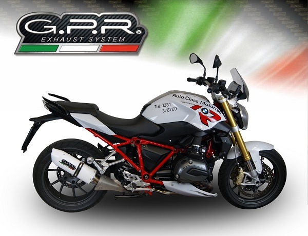 Egzoz ile uyumlu Bmw R 1200 R 2015 Lc 2017-2019, Albus Evo4, Egzoz yasal, onaylı, çıkarılabilir db killer ve bağlantı borulu susturucu 