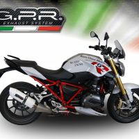Egzoz ile uyumlu Bmw R 1200 R 2015 Lc 2017-2019, Albus Evo4, Egzoz yasal, onaylı, çıkarılabilir db killer ve bağlantı borulu susturucu 