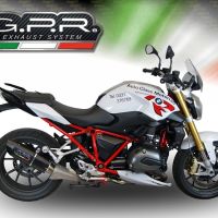Egzoz ile uyumlu Bmw R 1200 R 2015 Lc 2015-2016, Furore Nero, Egzoz yasal, onaylı, çıkarılabilir db killer ve bağlantı borulu susturucu 