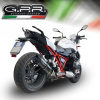 Egzoz ile uyumlu Bmw R 1200 Rs Lc 2015-2016, Furore Nero, Egzoz yasal, onaylı, çıkarılabilir db killer ve bağlantı borulu susturucu 