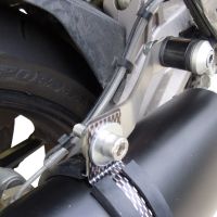 Egzoz ile uyumlu Aprilia Caponord 1200 2013-2016, Furore Nero, Egzoz yasal, onaylı, çıkarılabilir db killer ve bağlantı borulu susturucu 