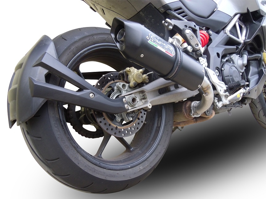 Egzoz ile uyumlu Aprilia Caponord 1200 2013-2016, Furore Nero, Egzoz yasal, onaylı, çıkarılabilir db killer ve bağlantı borulu susturucu 