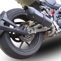 Egzoz ile uyumlu Aprilia Caponord 1200 2013-2016, Furore Nero, Egzoz yasal, onaylı, çıkarılabilir db killer ve bağlantı borulu susturucu 