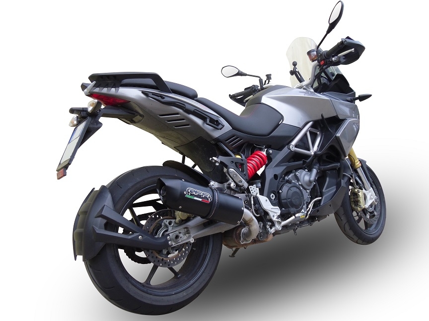 Egzoz ile uyumlu Aprilia Caponord 1200 2013-2016, Furore Nero, Egzoz yasal, onaylı, çıkarılabilir db killer ve bağlantı borulu susturucu 