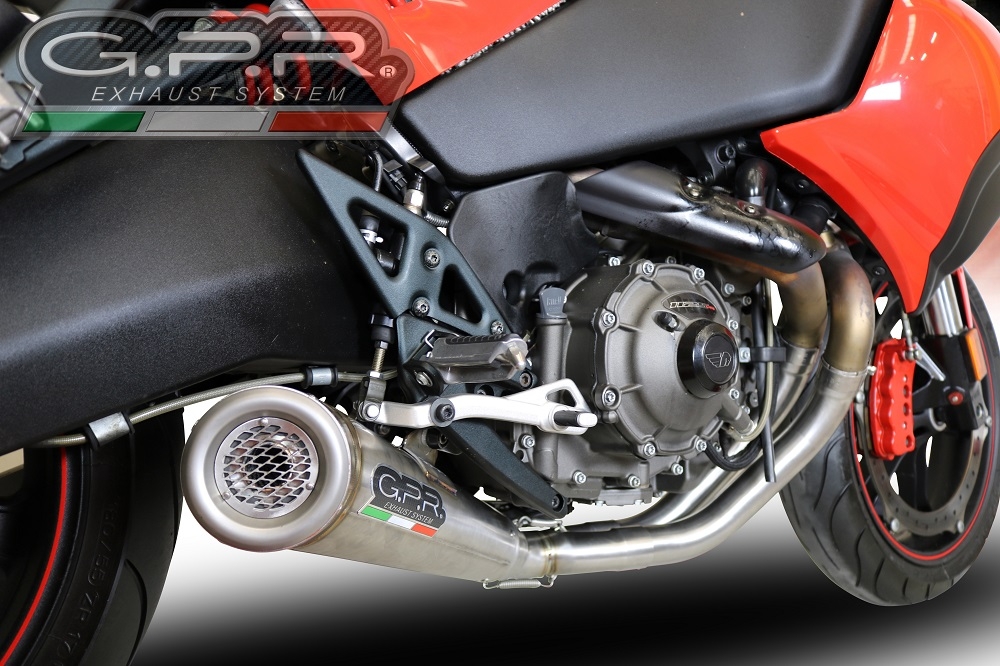 Egzoz ile uyumlu Buell 1125 R -CR 2005-2009, Powercone Evo, Homologe sistem Susturucu artı yarı tam kollektör 