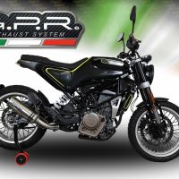 Egzoz ile uyumlu Husqvarna Svartpilen 401 2018-2019, M3 Inox , Egzoz yasal, onaylı, çıkarılabilir db killer ve bağlantı borulu susturucu 