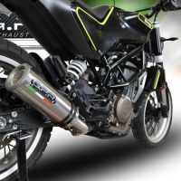 Egzoz ile uyumlu Husqvarna Svartpilen 401 2018-2019, M3 Titanium Natural, Egzoz yasal, onaylı, çıkarılabilir db killer ve bağlantı borulu susturucu 