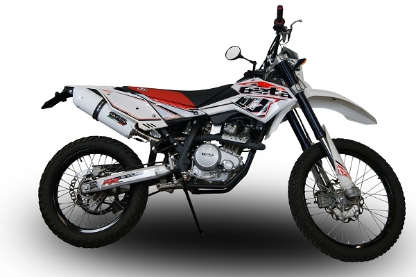 Egzoz ile uyumlu Beta RR 125 Enduro Lc 4t 2010-2018, Albus Ceramic, Egzoz yasal, onaylı, çıkarılabilir db killer ve bağlantı borulu susturucu 