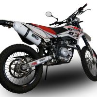 Egzoz ile uyumlu Beta RR 125 Enduro Lc 4t 2010-2018, Albus Ceramic, Egzoz yasal, onaylı, çıkarılabilir db killer ve bağlantı borulu susturucu 