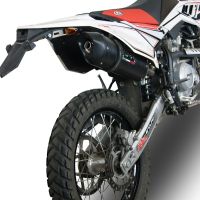 Egzoz ile uyumlu Beta RR 125 Enduro Lc 4t 2010-2018, Furore Nero, Egzoz yasal, onaylı, çıkarılabilir db killer ve bağlantı borulu susturucu 