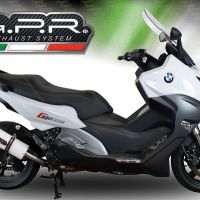 Egzoz ile uyumlu Bmw C 650 Sport 2016-2020, Albus Evo4, Egzoz yasal, onaylı, çıkarılabilir db killer ve bağlantı borulu susturucu 