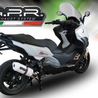 Egzoz ile uyumlu Bmw C 650 Sport 2016-2020, Albus Evo4, Egzoz yasal, onaylı, çıkarılabilir db killer ve bağlantı borulu susturucu 