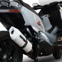 Egzoz ile uyumlu Bmw C 650 Sport 2016-2020, Albus Evo4, Egzoz yasal, onaylı, çıkarılabilir db killer ve bağlantı borulu susturucu 
