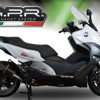 Egzoz ile uyumlu Bmw C 650 Sport 2016-2020, Furore Evo4 Nero, Egzoz yasal, onaylı, çıkarılabilir db killer ve bağlantı borulu susturucu 