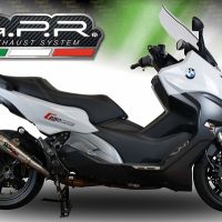 Egzoz ile uyumlu Bmw C 650 Sport 2016-2020, Powercone Evo, Egzoz yasal, onaylı, çıkarılabilir db killer ve bağlantı borulu susturucu 