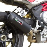 Egzoz ile uyumlu Mv Agusta Brutale 800 Dragster 2013-2016, Furore Nero, Egzoz yasal, onaylı, çıkarılabilir db killer ve bağlantı borulu susturucu 