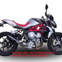 Egzoz ile uyumlu Mv Agusta Brutale 800 2017-2020, Furore Evo4 Nero, Onaylı egzoz, bağlantı borusu ve çıkarılabilir db öldürücü dahil Avrupa DIŞI pazarlar için yasal 