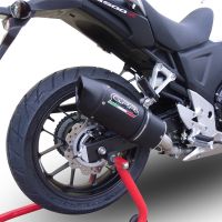 Egzoz ile uyumlu Honda Cb 500 X 2013-2015, Furore Nero, Egzoz yasal, onaylı, çıkarılabilir db killer ve bağlantı borulu susturucu 