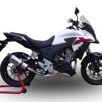 Egzoz GPR ile uyumlu  Honda Cb 500 X 2013-2015, New Grand Prix Evo Titanium, Egzoz yasal, onaylı, çıkarılabilir db killer ve bağlantı borulu susturucu 