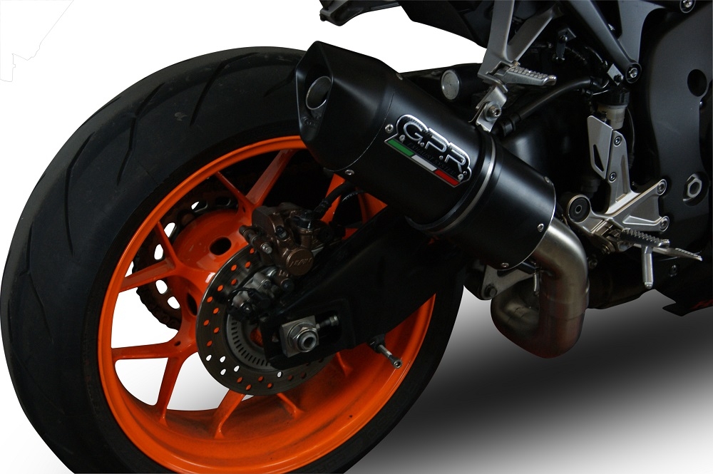 Egzoz ile uyumlu Honda Cbr 1000 Rr 2014-2016, Furore Nero, Egzoz yasal, onaylı, çıkarılabilir db killer ve bağlantı borulu susturucu 