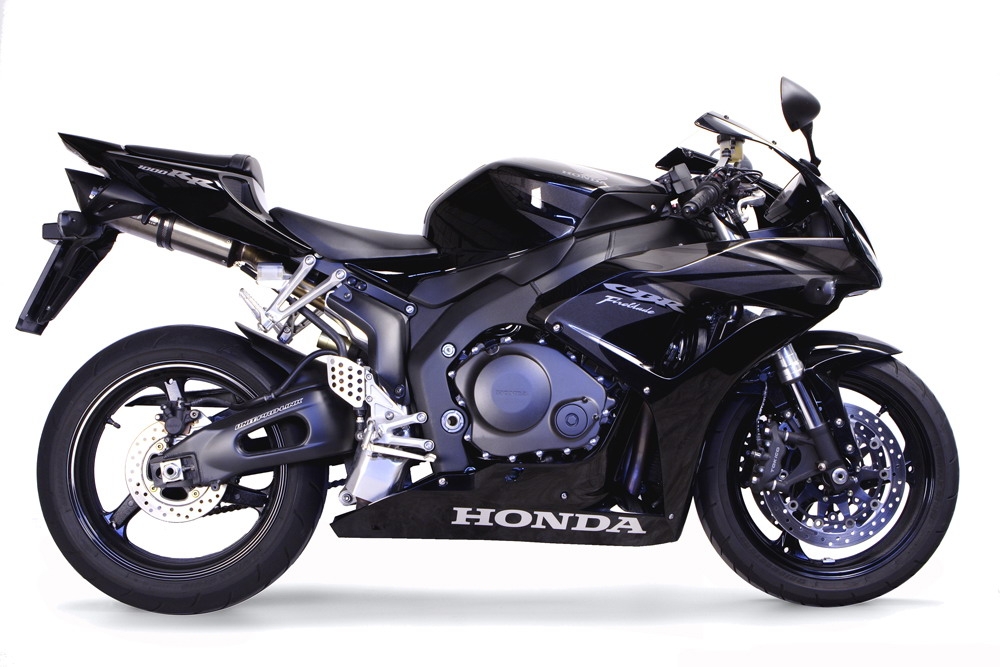 Egzoz ile uyumlu Honda Cbr 1000 Rr 2004-2007, Tiburon Titanium, Egzoz yasal, onaylı, çıkarılabilir db killer ve bağlantı borulu susturucu 