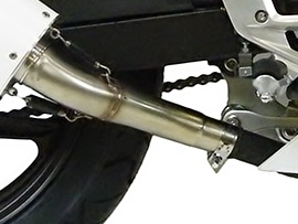 Exhaust compatible with Honda Cbr 300 R 2014-2016, Albus Ceramic, Homologated legal slip-on exhaust including removable db killer and link pipe 
