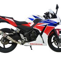 Egzoz ile uyumlu Honda Cbr 300 R 2014-2016, Deeptone Inox, Yarış Sistemi Susturucu ve özel bağlantı borusu 