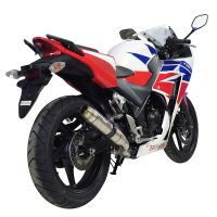 Egzoz ile uyumlu Honda Cbr 300 R 2014-2016, Deeptone Inox, Yarış Sistemi Susturucu ve özel bağlantı borusu 