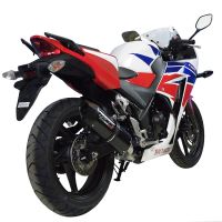 Egzoz ile uyumlu Honda Cbr 300 R 2014-2016, Furore Nero, Egzoz yasal, onaylı, çıkarılabilir db killer ve bağlantı borulu susturucu 