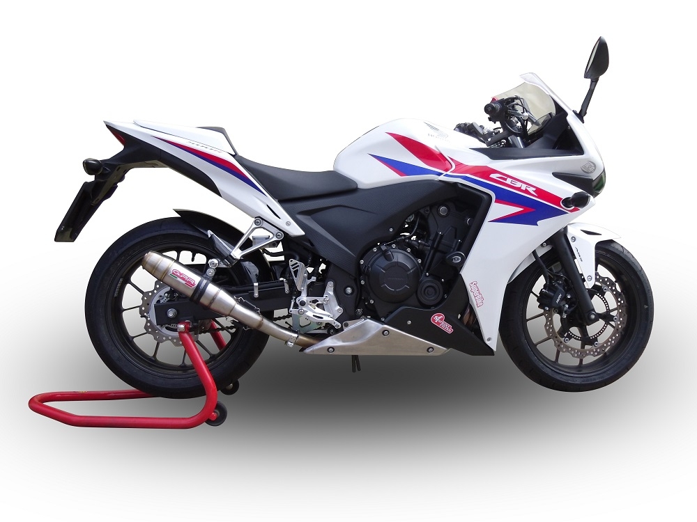 Egzoz ile uyumlu Honda Cbr 500 R 2023-2024, Deeptone Inox, Egzoz yasal, onaylı, çıkarılabilir db killer ve bağlantı borulu susturucu 