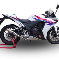 Egzoz ile uyumlu Honda Cbr 500 R 2023-2024, Deeptone Inox, Egzoz yasal, onaylı, çıkarılabilir db killer ve bağlantı borulu susturucu 