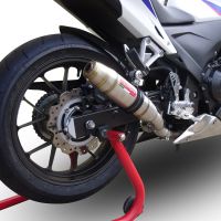 Egzoz ile uyumlu Honda Cbr 500 R 2023-2024, Deeptone Inox, Egzoz yasal, onaylı, çıkarılabilir db killer ve bağlantı borulu susturucu 