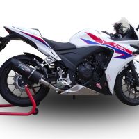 Egzoz ile uyumlu Honda NX500 2024-2025, Furore Nero, Egzoz yasal, onaylı, çıkarılabilir db killer ve bağlantı borulu susturucu 