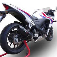 Egzoz ile uyumlu Honda NX500 2024-2025, Furore Nero, Egzoz yasal, onaylı, çıkarılabilir db killer ve bağlantı borulu susturucu 