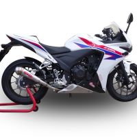 Egzoz ile uyumlu Honda Cbr 500 R 2012-2016, Powercone Evo, Egzoz yasal, onaylı, çıkarılabilir db killer ve bağlantı borulu susturucu 